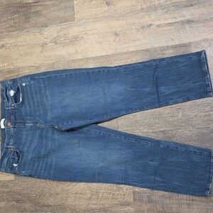 LOFT Outlet Women's Size 12 Boyfriend Cut Jeans Straightleg Distressed Stretch